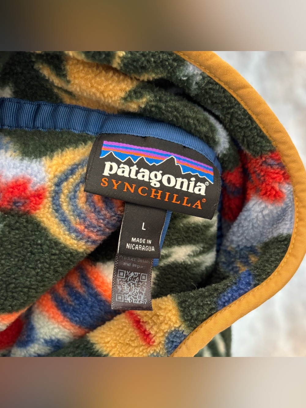 Patagonia Salmon Energy Snap T Fleece Sweater Mens Large - Picture 3 of 9